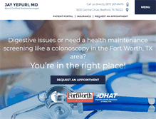 Tablet Screenshot of dfwgidoctor.com